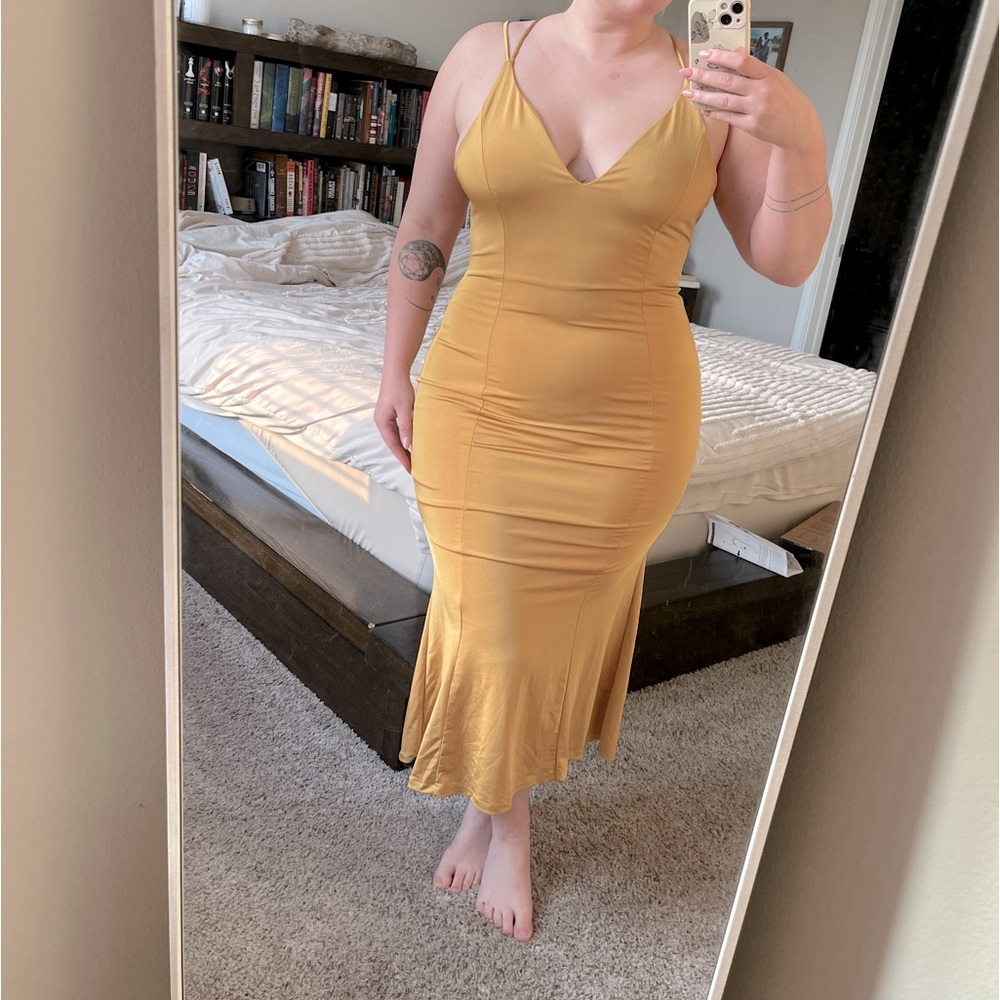 Gold dress